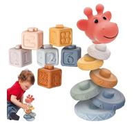 Balance Stacking Block Set, Stacking Toys Toys | Colorful Animal Shaped Sorting Blocks | Multi-functional Educational Learning Committee for Table Building Table for Kids