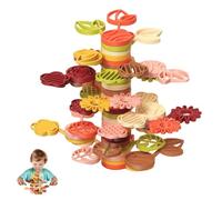 Balance Stacking Blocks, Training and Promoting Hand-Eye Coordination Colourful Stacking Blocks for Children from 3 Years, Preschool Children, Classrooms and Birthday Parties