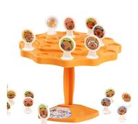 Balance Stacking Game, Interactive Puzzle Activity Set, 4.84 Inches 2 Player Toy with Weight Pieces, Authentic Tabletop Game, Fun Design with Competitive Style, Family Toy for Home Travel