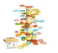 Balance Stacking Toys - 72 Piece Rainbow Tree, Building Game Educational Stacking Blocks Safe Material with Colorful Design for Boys Girls Ages 3 Plus Home Kindergarten Classroom Preschool Birthday