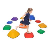 Balance Stepping Stones Multi-colour PP/TPR Extra Large 37x37x19cm 11pc Kids Set