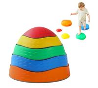Balance Stepping Stones - Non-Slip Balance Training Toy For Kids, Sensory Coordination Game | Educational Early Learning Balance Stones, Colorful Coordination Toy, Indoor Physical Activity Toy, Jumpin