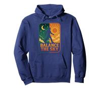 Balance The Sky Cosmic Day Night Journey Pullover Hoodie