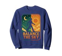 Balance The Sky Cosmic Day Night Journey Sweatshirt