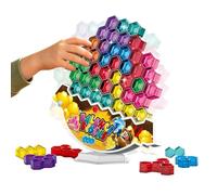 Balance Tower Game, Wooden Educational Bricks, Interactive Stacking Game 23x17.5x4.5cm For Modern Art Professional Home Supplies Daily Repair Kit Modern House Accessory Unit Home Decor Interior Supply