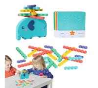 Balance Toy Stacking Game - Educational Wooden Blocks Set, Multi Pieces Assembly, Durable Natural Material, Engaging Challenge | Kids Skill Training, Classroom Use, Outdoor Fun, Parent Child