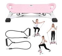 Balance Trainer Simulated Ski Machine Resistance-Based Aerobic Treadmill Compact Portable Portable Stepper Carries 300 pounds Silent Full-Body Exercise Machine with LED Display.