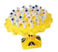 Balance Tree Game Toy Puzzle, Interactive Tree Game with Multiplayer Mode Plastic for KidsEarly Education (Large Yellow)