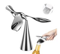 Balanced Bird Beer Bottle Opener, Novelty Bottle Opener, Stress Relief Toys openers, for Bar, Home,Table Centerpieces, Living Room (Silver)