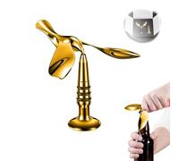 Balanced Bird Beer Bottle Opener, Novelty Bottle Opener, Stress Relief Toys openers, for Bar, Home,Table Centerpieces, Living Room (Gold)