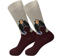 Balanced Co. Kevin's Famous Chili Dress Socks Kevin Malone Socks Michael Scott Socks, Red/Gray, One Size