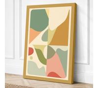 Balanced Forms Geometric Canvas Wall Art Print 18x12 Inch (46 x 30 cm)