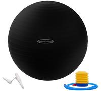 BalanceFrom Anti-Burst and Slip Resistant Exercise Ball for Yoga, Fitness, Birthing With Quick Pump, 2,000-Pound Capacity, Black, 68-75cm, XL