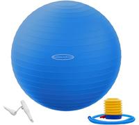 BalanceFrom Anti-Burst and Slip Resistant Exercise Ball Yoga Ball Fitness Ball Birthing Ball with Quick Pump, 2,000-Pound Capacity (78-85cm, XXL, Blue)