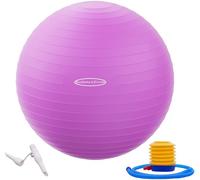 BalanceFrom Anti-Burst and Slip Resistant Exercise Ball Yoga Ball Fitness Ball Birthing Ball with Quick Pump, 2,000-Pound Capacity (58-65cm, L, Purple)
