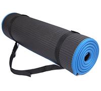 BalanceFrom BFGP-10BLK GoFit All-Purpose 10mm Extra Thick High Density Anti-Slip Exercise Pilates Yoga Mat with Carrying Strap