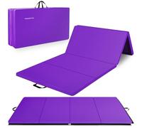 BalanceFrom BFGR-01PP All-Purpose Extra Thick High Density Anti-Tear Gymnastics Folding Exercise Aerobics Mats, 4' x 10' x 2",Purple