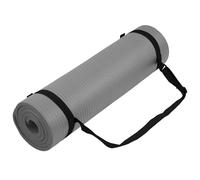 BalanceFrom BFGY-AP6GY Go Yoga All Purpose Anti-Tear Exercise Yoga Mat with Carrying Strap, Gray, One Size