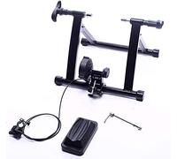 BalanceFrom Bike Trainer Stand Steel Bicycle Exercise Magnetic Stand with Front Wheel Riser Block, Black