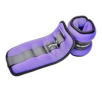 BalanceFrom GoFit Fully Adjustable Ankle Wrist Arm Leg Weights, 2.5 lbs each (5-lb pair), Purple