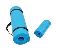 BalanceFrom GoYoga+ All-Purpose 1/2-Inch Extra Thick High Density Anti-Tear Exercise Yoga Mat and Knee Pad with Carrying Strap (Blue)