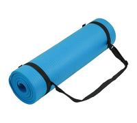 BalanceFrom GoYoga All-Purpose 12mm Extra Thick High Density Anti-Tear Exercise Mat with Carrying Strap (Blue), 71 x 24 x 0.5 Inch