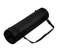 BalanceFrom GoYoga All-Purpose 12mm Extra Thick High Density Anti-Tear Exercise Mat with Carrying Strap (Black)