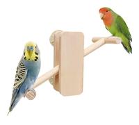 Balancín De Madera Para Pájaros: Diseño De De Perca De Equilibrio De Madera Natural, Accesorio Duradero Para Actividades De Entretenimiento En Jaula, Plataforma Interactiva De Juego De Pie, Pa