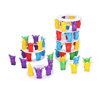 Balancing Block Stacking Game Fun Colorful Penguins Develops Hand Eye Coordination for Kids Age 3 and Up, Durable Plastic,