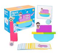 Balancing Game - 10 Inch Puzzle Toy | Wood Blocks - Educational Interactive Playset for Kids and Adults, Enhances Coordination and Cognitive Skills, Perfect for Family Indoor Outdoor Fun