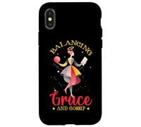 BALANCING GRACE AND GOSSIP Case for iPhone X/XS