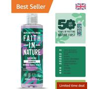 Faith In Nature Natural Lavender & Geranium Shampoo, Balancing for Normal Hair & Scalp, Vegan & Cruelty Free, No SLS, Silcones or Parabens, 400ml