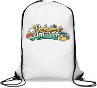 Balancing Skills Between Expert and Novice Gym Sack Casual Drawstring Bag White