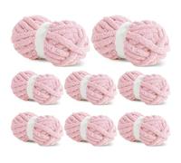 BALAPET 12 Pack Chunky Chenille Yarn for Crocheting & Knitting, 27yds 8 oz Each Skein Soft Fluffy Kitting Yarn Set, Thick Velvet Plush Yarn for Handcrafts Weaving Making Blankets