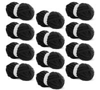 BALAPET 12 Pack Chunky Chenille Yarn for Crocheting & Knitting, 27yds 8 oz Each Skein Soft Fluffy Kitting Yarn Set, Thick Velvet Plush Yarn for Handcrafts Weaving Making Blankets