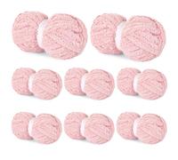 BALAPET 8 Pack Chunky Chenille Yarn, 29.5yds/5oz Each Skein, Soft Fluffy Knitting & Crocheting Yarn Set, Thick Velvet Plush Yarn for Handcrafts, Weaving, Making Blankets
