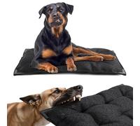 BALAPET Chew Proof Dog Bed with Metal Rivet Corner for Medium Dogs, Stable Kennel Pad Mat for Teething Puppy, Durable Indoor Outdoor Crate Pad for Medium Dog Crates, 35"x22"