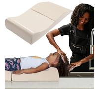 BALAPET Hair Washing Station for Kids,Shampoo Foam Mat for Children Ergonomic Comfortable Support Hair Washing Mat on Sink Portable Foldable Shampoo Buddy Basin Essentials, Patent Pending(Beige)