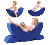 BALAPET Sensory Rocking Chair for Kids, 3-Piece Plush Foam Rocker Set Made for Rocking, Climbing & Balancing Play, Soft Supportive Foam, Washable Plush Cover, No Assembly, for Ages 3-7