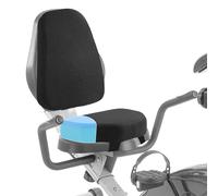 BALAPET Universal Recumbent Bike Seat Cushion Set, Extra Thick 3in Anti-Slip Seat Pad and Thickness 1.5in Lumbar Support Cushion for Recumbent Exercise Bikes, with Washable Cover and Straps