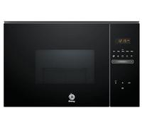 Balay 3CG5172N2 Electronic Microwave Without Frame 38 cm 20 L 5 F Aqualisis Ap. Left 8 Recipes Turntable 25.5 cm with Grill 2022 Release Black Glass
