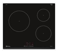 Balay 3EB864FR - Countertop, Induction, Socketable, 60 cm, 3, Black/Front Bezel, Easy to Use Touch Control, 24 cm Area