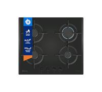 Balay 3ETG664RB Gas Hob, 4 Burner, Self-ignition, GasStop, Black, 3ETG664RB