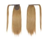 Balayage Blonde Highlight Ponytail Hair Wrap Around Clip In Extensions Breathable Lace Pieces 20Inch For Women(Color6)