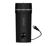 balbali 18.6oz Dual Voltage Travel Kettle 100-250V - Portable Water Boiler - 6 Preset Temperature Control Portable Tea Kettle Electric Travel - Portable Kettle for Travel - Black