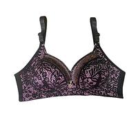 Balc Nette Bras for Women UK Women's Comfortable Gathering Anti Sagging Thin Sexy Medium and Old Age LargeBra Without Girls Sports Bra (Red, 42)