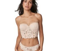 Balconette bustier bra for women Selmark Federica Beige 95B