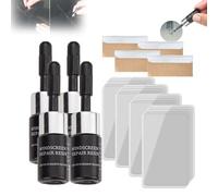 Balconfoster Cracks Gone Glass Repair Kit,Balconfoster Commodityk Car Windscreen Repair Resin,Car Windshield Crack Repair Fluid,Nano Fluid Glass Repair Cracked Car Windshield Repair Kit (4pcs)
