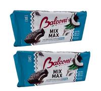 Balconi Mix Max Coconut 350G Cocco With Delicious Coconut Filling Free From Additives And Colours Product Of Italy Pack Of 2