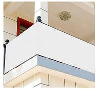 Balcony 0.7 x 9m Garden Fence White Outdoor Privacy Shield Protects from Nosy Neighbors Includes Cable Ties Ideal for Balcony or Terrace